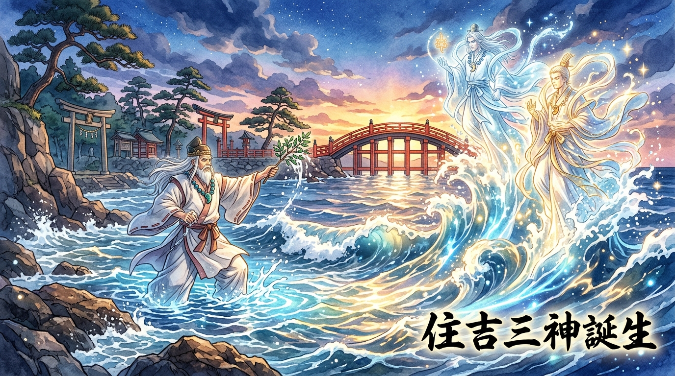 海から生まれた三つの光